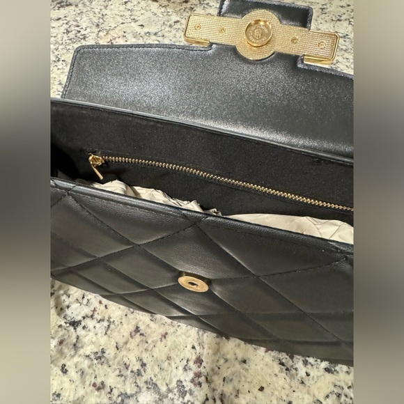 Valentino Orlandi Vegan Leather Quilted Crossbody Bag - Picture 12 of 16